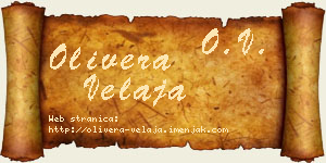 Olivera Velaja vizit kartica